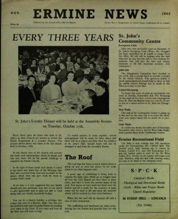 Ermine News October 1962 - St. John the Baptist Parish Church ...