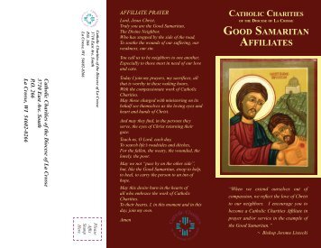 Good Samaritan Brochure - Catholic Charities