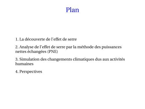 L'effet de serre - LMD - Université Pierre et Marie CURIE