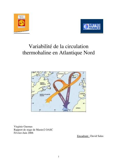 Variabilité de la circulation thermohaline en Atlantique Nord - LMD