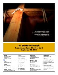 The Reverend Know-it-all - St. Lambert Parish