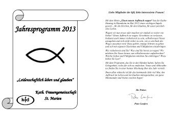 Jahresprogramm 2013 als PDF-Datei - Kath. Kirchengemeinde St ...