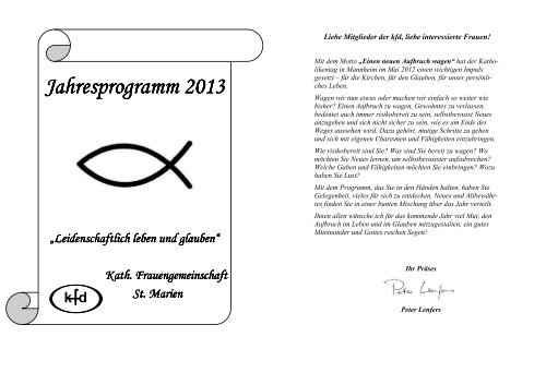 Jahresprogramm 2013 als PDF-Datei - Kath. Kirchengemeinde St ...