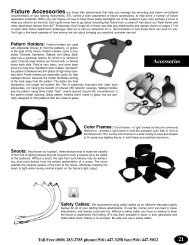 Fixture Accessories Catalog