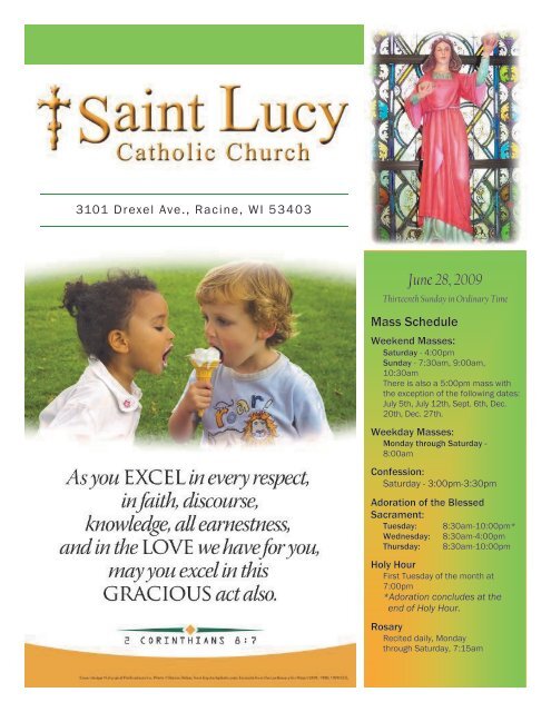 June 28, 2009 - St. Lucy's Catholic Church