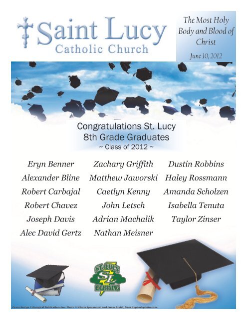 Congratulations St. Lucy 8th Grade Graduates - St. Lucy's Catholic ...