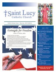 July 1, 2012 - St. Lucy's Catholic Church