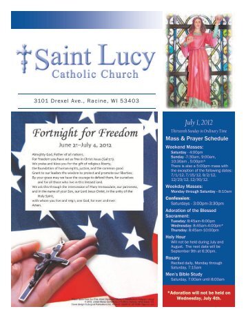 July 1, 2012 - St. Lucy's Catholic Church