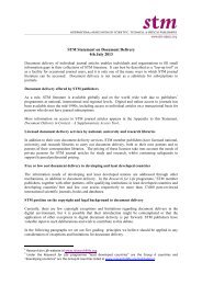 STM Statement on Document Delivery 4th July 2013