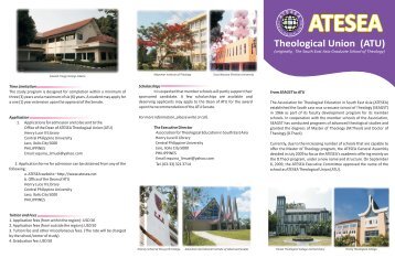 click and download the brochure - Seminari Theoloji Malaysia
