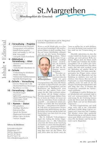 203-Mitteilungsblatt-06-09 [PDF, 6.09 MB] - St. Margrethen