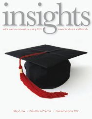 insightsnews for alumni and friends saint martin's university â¢ spring ...