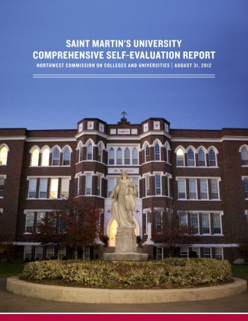 Comprehensive Self-Evaluation Report - Saint Martin's University