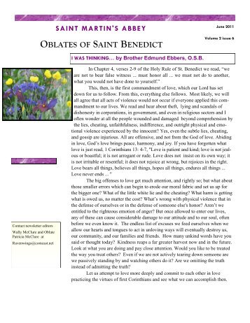 June 2011, Vol. 2, Issue 6 - Saint Martin's University