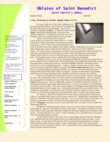 April 2011, Vol. 2, Issue 5 - Saint Martin's University