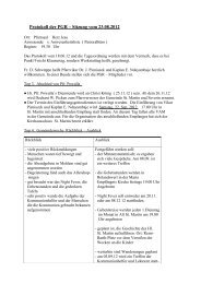 Protokoll der PGR â Sitzung vom 23 - St. Martin und Severin