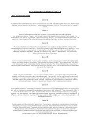 KS3 maths level Descriptors - St Marylebone School