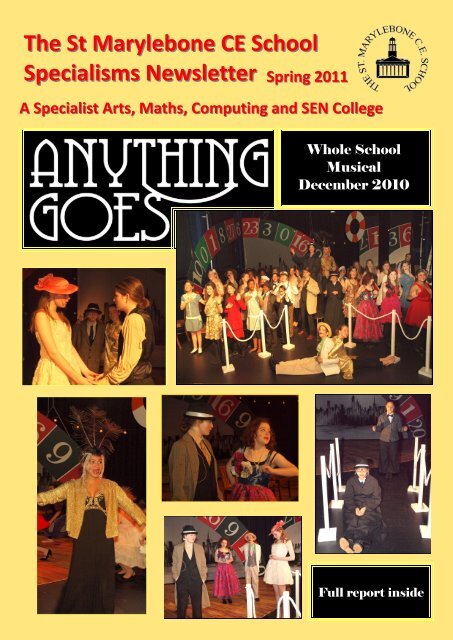 The St Marylebone CE School Specialisms Newsletter Spring 2011