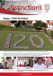 Happy 120th Birthday! - St Mary's School