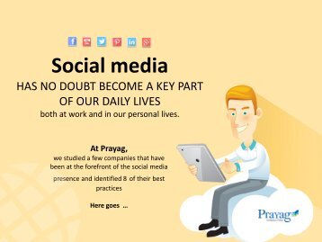 Social media has no dout become a key part  of our daily lives