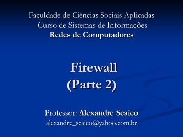 Firewall (Parte 2)
