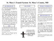 ADA Riders Guide - St. Mary's County