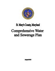 Comprehensive Water & Sewer Plan - St. Mary's County