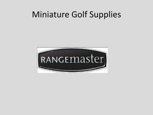 Miniature Golf Supplies