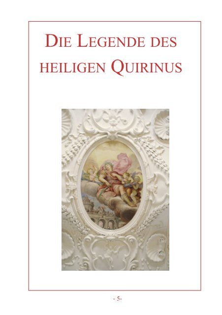 Der heilige Quirinus im Oberland