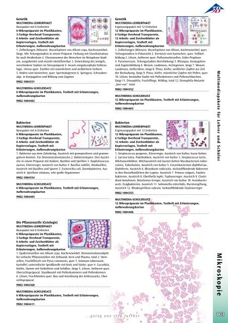 3B Scientific - Biologie Katalog