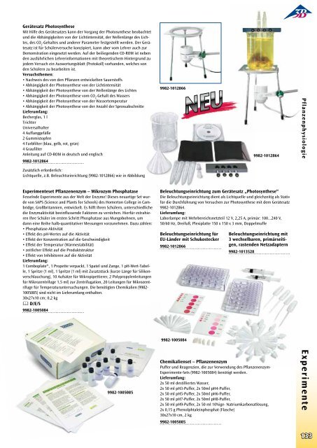 3B Scientific - Biologie Katalog