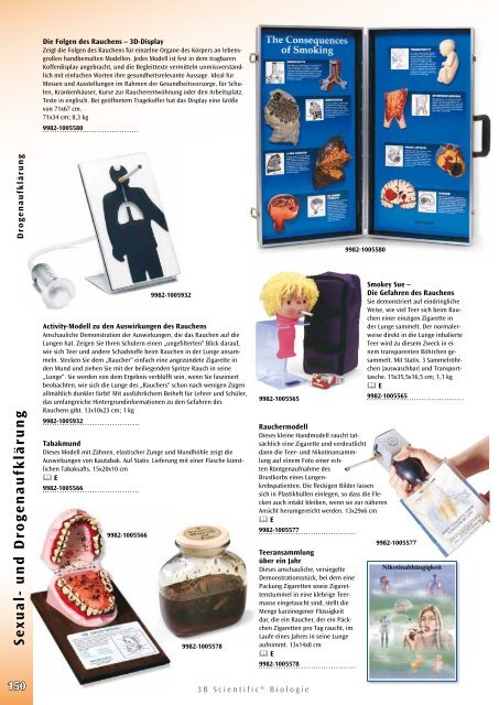 3B Scientific - Biologie Katalog