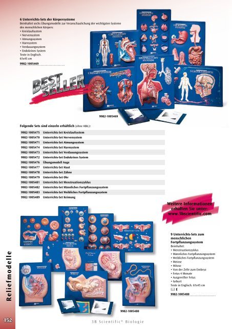 3B Scientific - Biologie Katalog