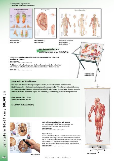 3B Scientific - Biologie Katalog