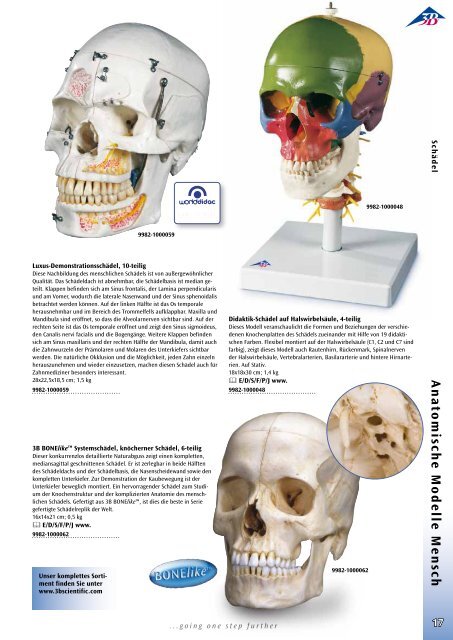 3B Scientific - Biologie Katalog