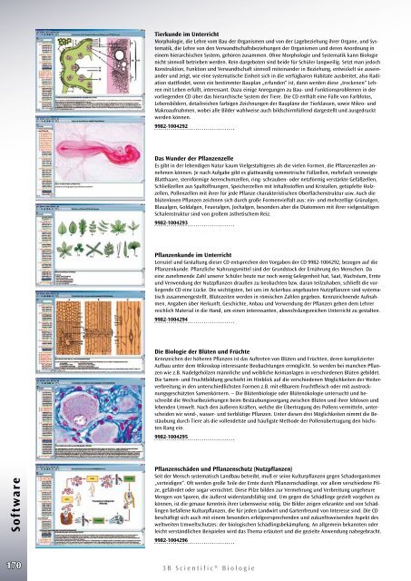 3B Scientific - Biologie Katalog