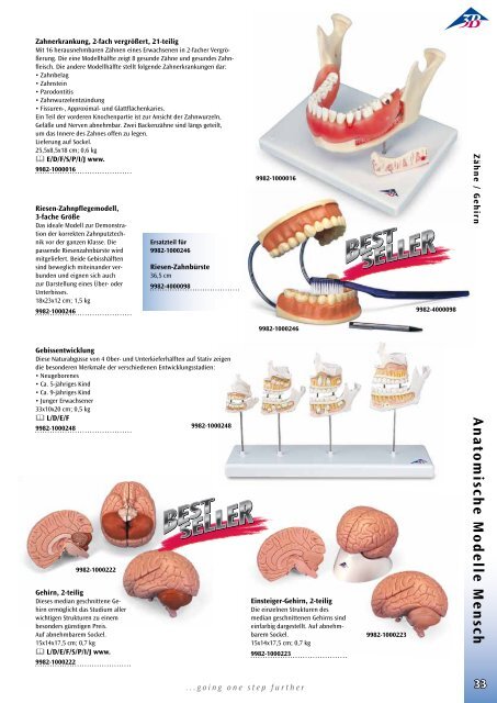 3B Scientific - Biologie Katalog