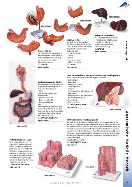 3B Scientific - Biologie Katalog