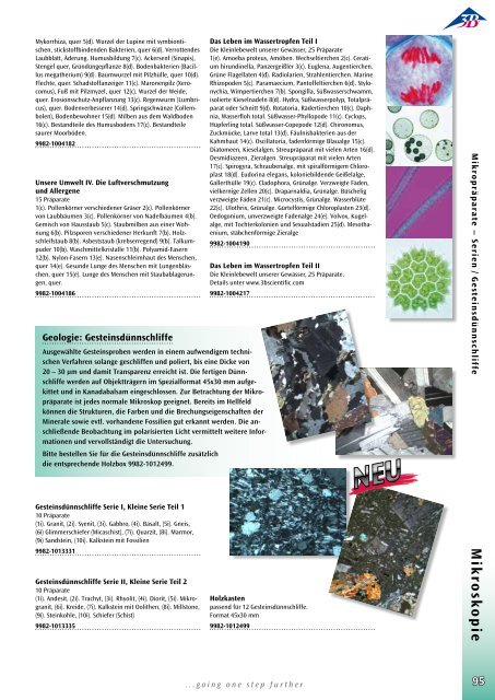 3B Scientific - Biologie Katalog