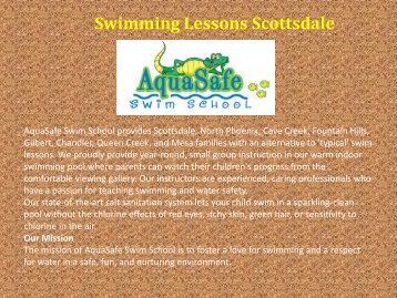 Swimming Lessons Scottsdale