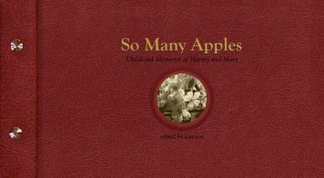 So Many Apples : Childhood Memories of Harvey and Mary