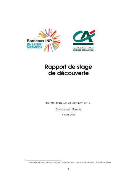 TÉLÉCHARGER RAPPORT DE STAGE ATTIJARIWAFA BANK ATTIJARIWAFA DE TÉLÉCHARGER RAPPORT BANK STAGE