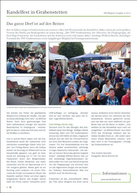 Albmagazin - Ausgabe Heidengraben 2/2014