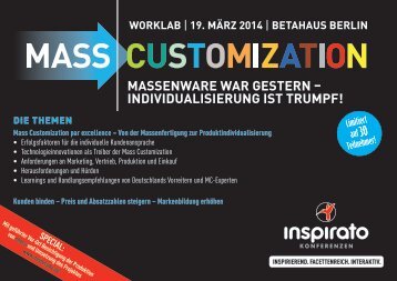 Worklab MASS CUSTOMIZATION 2014