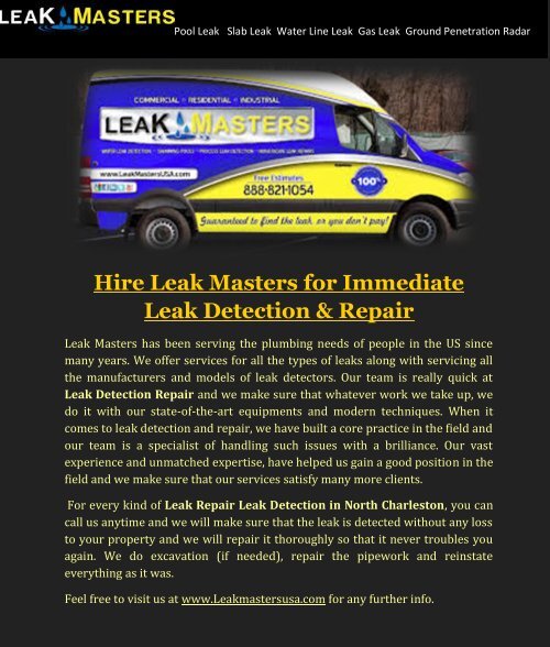 Leak Detection and Repair 