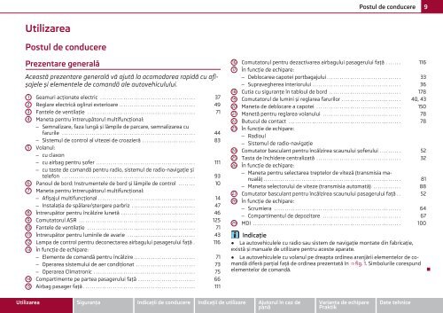 ŠKODA Roomster MANUAL DE UTILIZARE