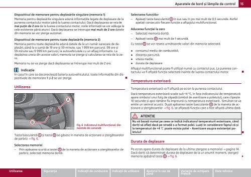 ŠKODA Roomster MANUAL DE UTILIZARE