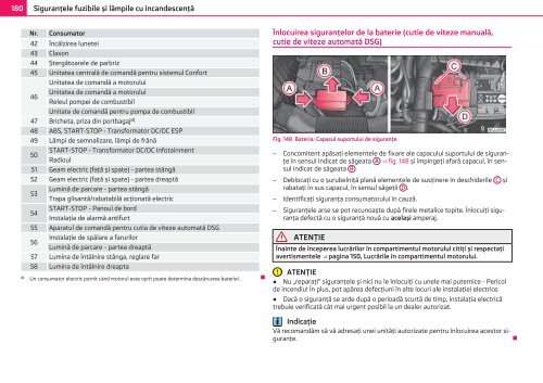 ŠKODA Roomster MANUAL DE UTILIZARE