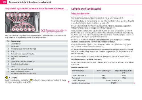 ŠKODA Roomster MANUAL DE UTILIZARE