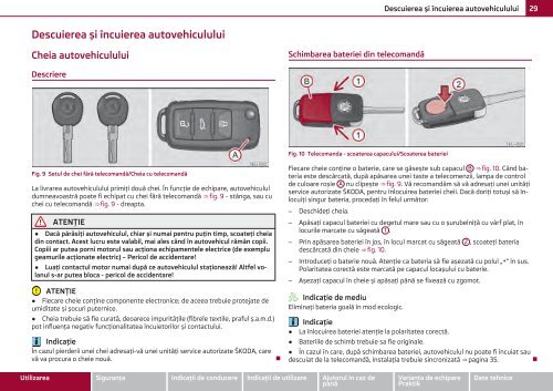 ŠKODA Roomster MANUAL DE UTILIZARE